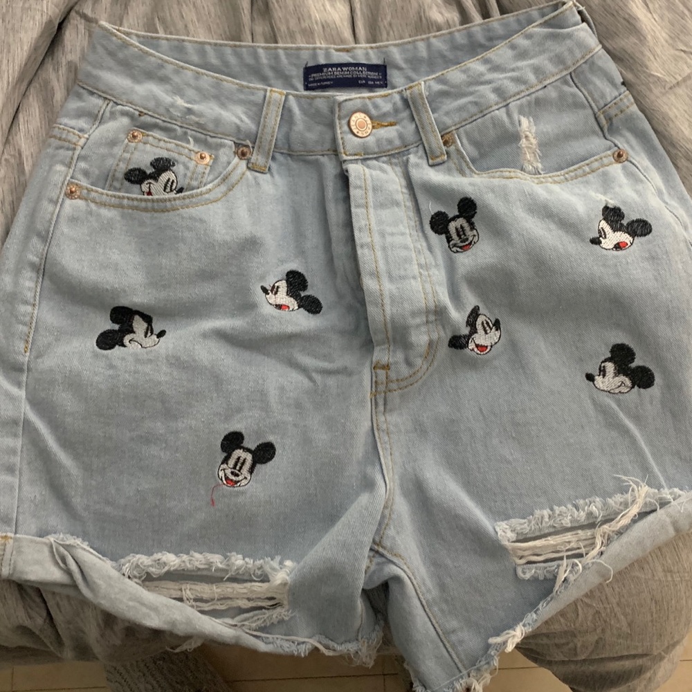 Mickey Mouse Jean Shorts